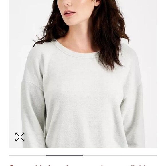 New HIPPIE ROSE Juniors' Cutout Back Knit Top white Heather grey S, M, L - Picture 8 of 10